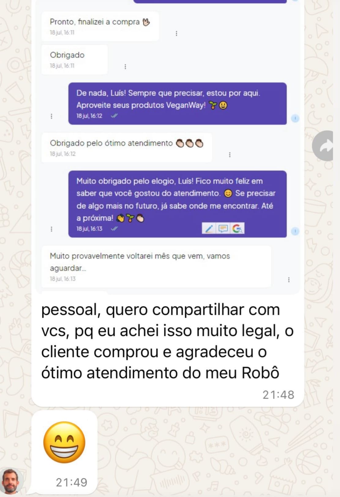 Depoimento cliente Papo AI